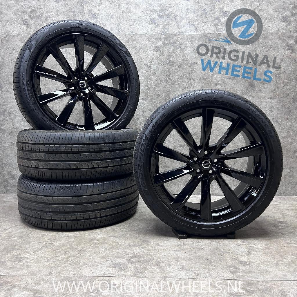 21 inch originele velgen + zomerbanden Volvo XC90, Gebruikt, Banden en Velgen, Personenwagen, Zomerbanden
