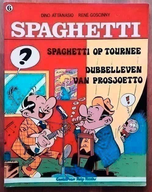 Spaghetti op tournee - Dubbelleven van Prosjoetto, Boeken, Stripboeken, Eén stripboek, Ophalen of Verzenden, Zo goed als nieuw