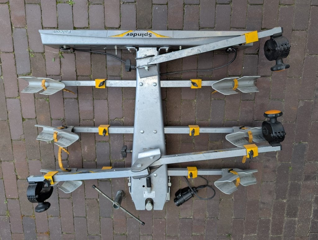 Spinder Falcon RC-3-F fietsendrager voor 3 fietsen, Ophalen, 3 fietsen of meer, Gebruikt, Trekhaakdrager
