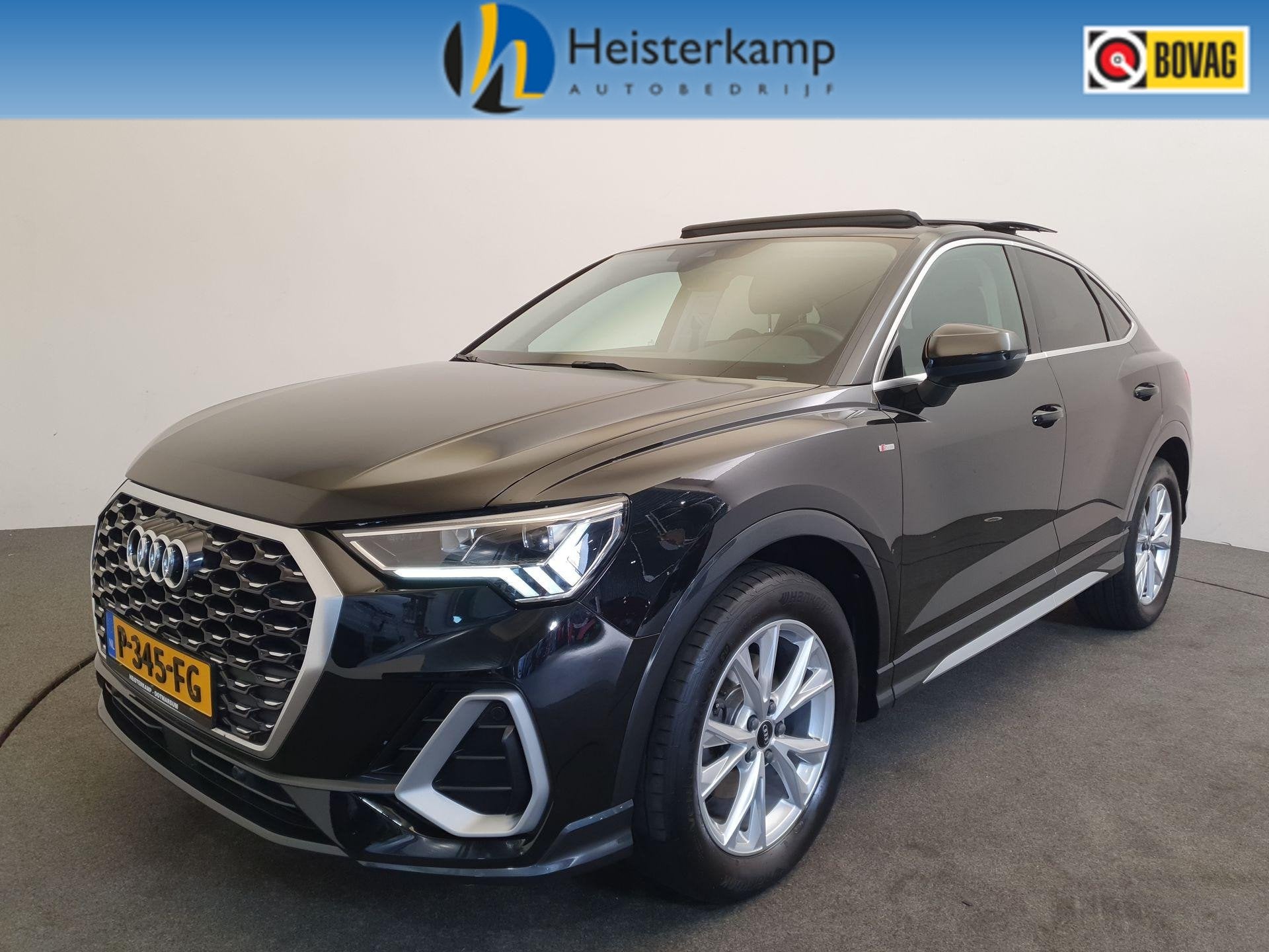 Audi Q3 Sportback 35 TFSI Pro Line S Panoramadak, Trekhaak, Auto's, 12 maanden, 4 cilinders, 1505 kg, Leder en Stof