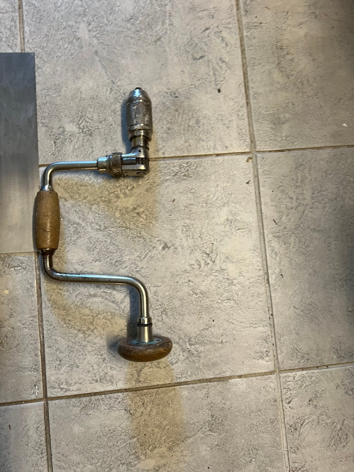 Handboor (slingerboor / brace) met een boorkop, Ophalen of Verzenden