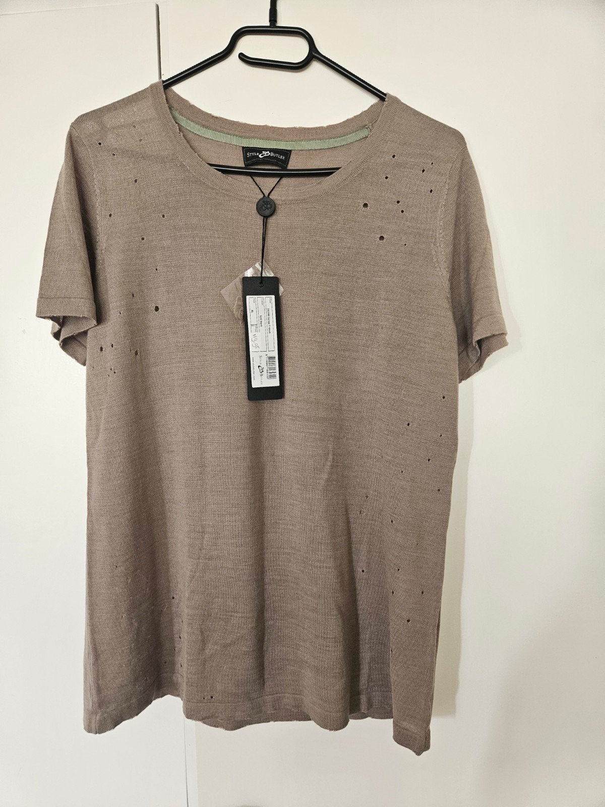 Stijlvolle Style Butler T-shirt met gaten - Maat XL, Style Butler, Bruin, Ophalen of Verzenden, Maat 56/58 (XL)