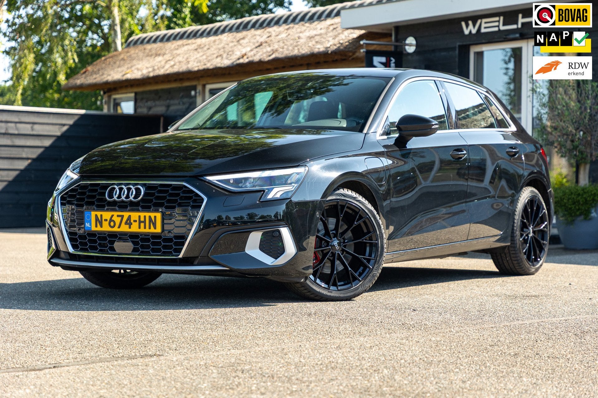 Audi A3 Sportback 40 TFSI e S Edition Soh 91% I Adaptive Cru, Auto's, 4 cilinders, Zwart, Automatische klimaatregeling, Nieuw