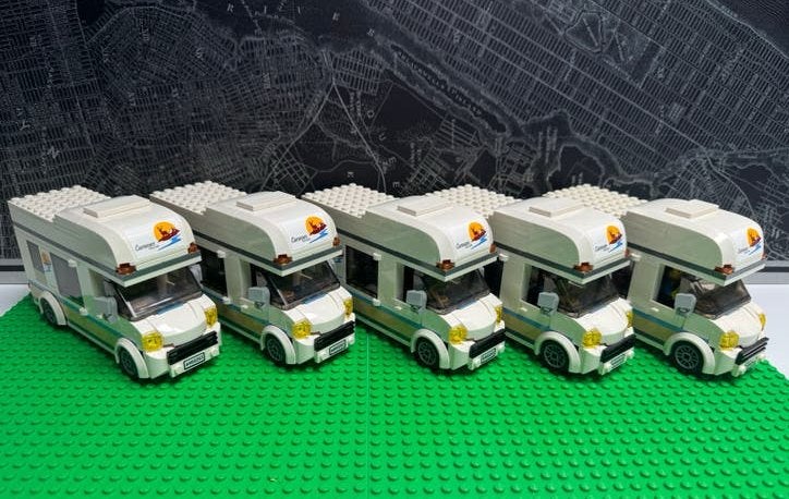 Lego city Camper set 60283 5x, City, Lego, Ophalen of Verzenden, Zo goed als nieuw