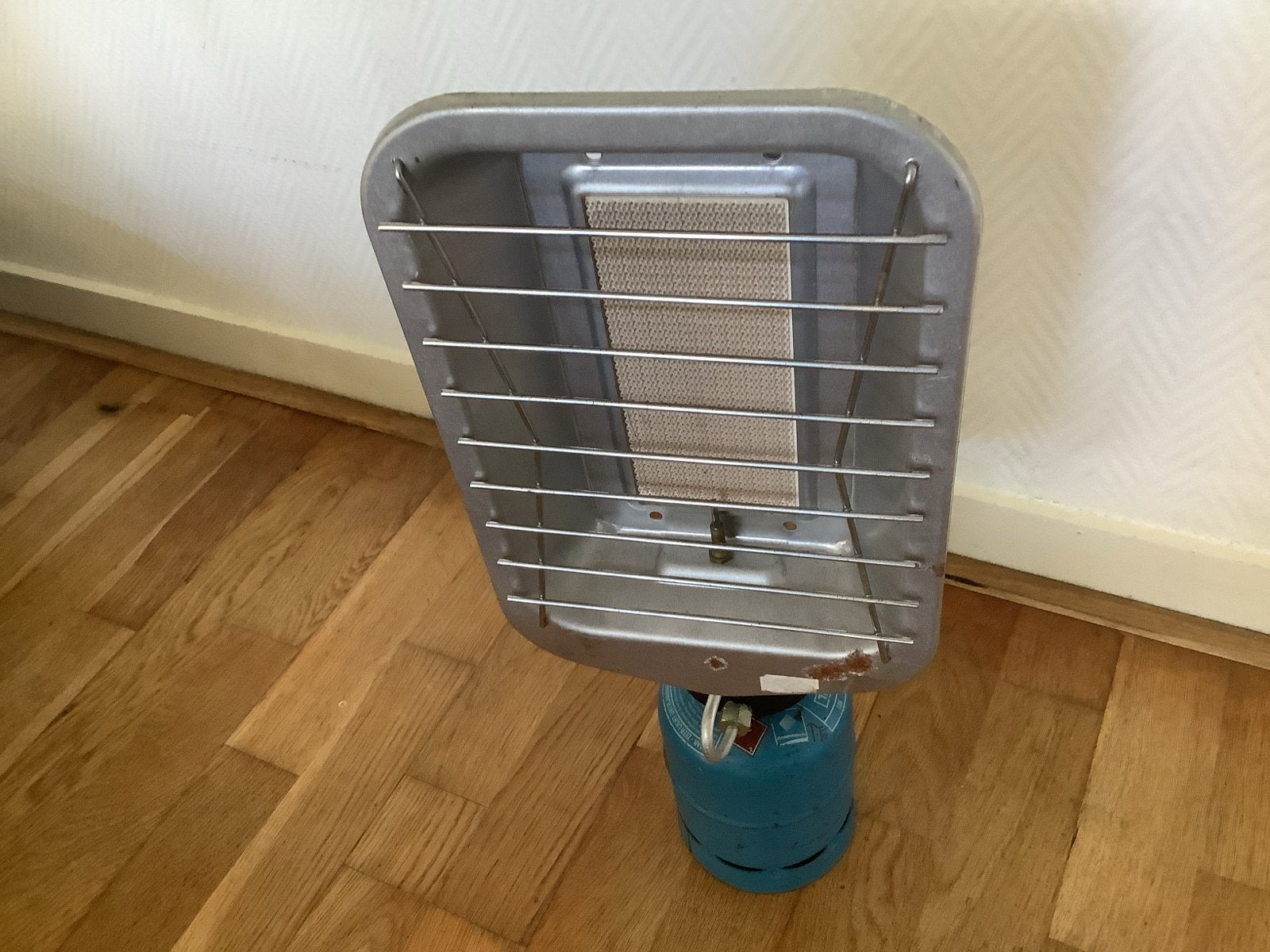 Infragas gaskachel op gasfles, Huis en Inrichting, Kachels, Ophalen, Gebruikt, Gas, Vrijstaand