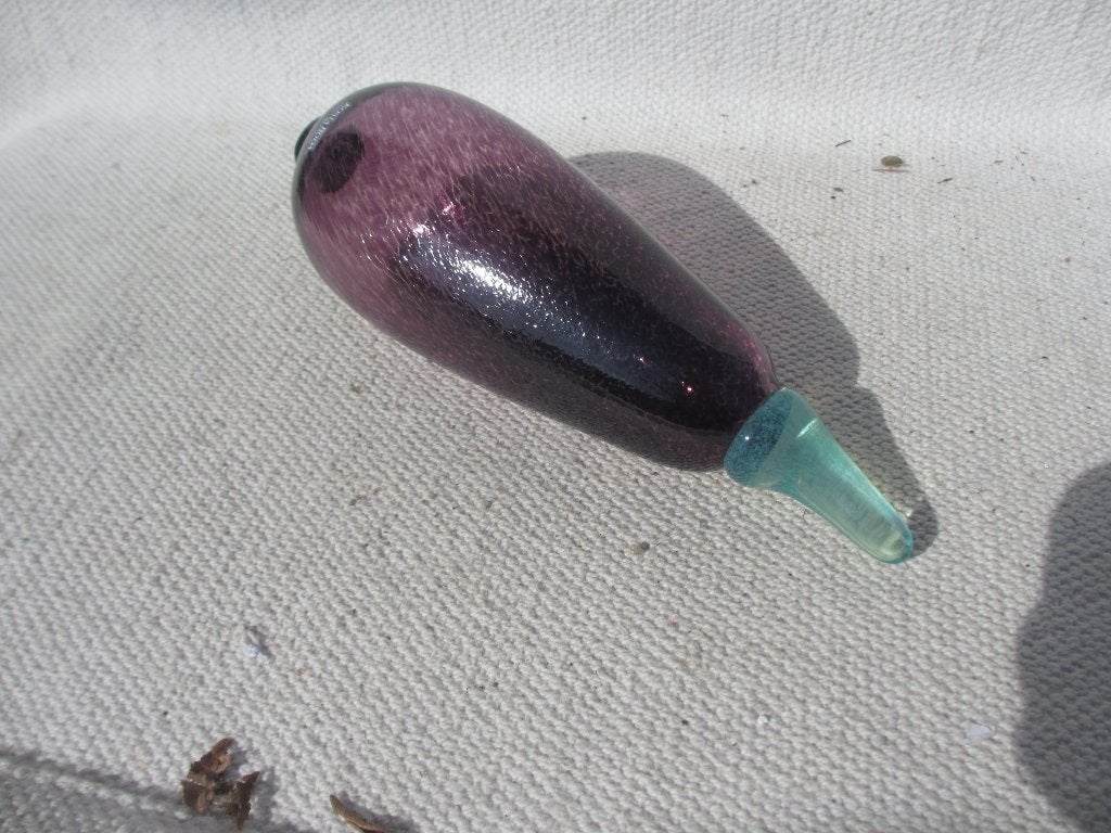 Kosta Boda Gunnel Sahlin Art Glass Sculpture Aubergine, Ophalen of Verzenden