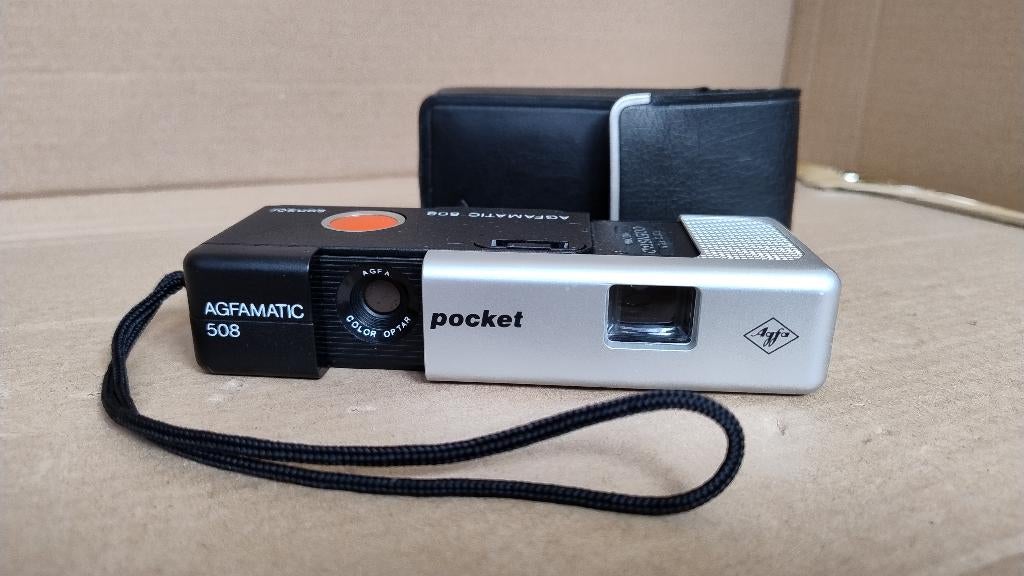 Vintage Analoge foto camera Agfa Agfamatic 508 uit begin '80, Ophalen of Verzenden, Gebruikt, Compact, Overige Merken