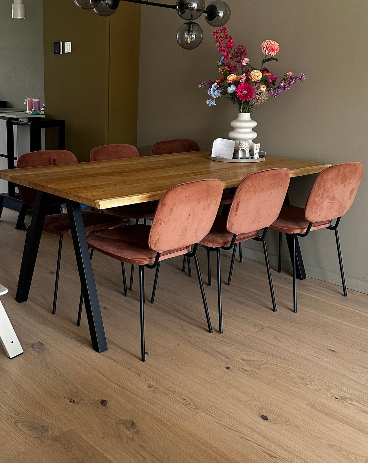 6 House Doctor eetkamerstoelen, Ophalen, Gebruikt, Overige kleuren, Stof