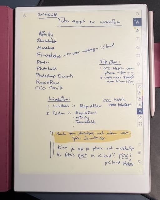 Remarkable Paper Pro plus hoes plus pen, Computers en Software, ReMarkable, Touchscreen, Ophalen of Verzenden, Zo goed als nieuw