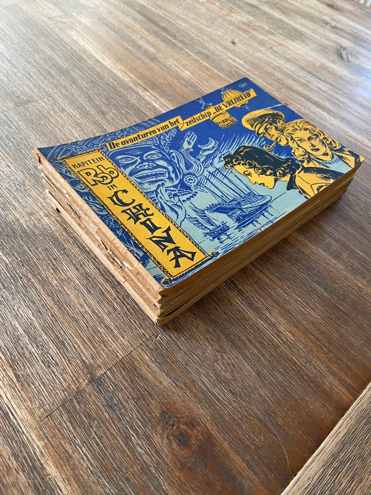 Kapitein Rob (8x), Boeken, Stripboeken, Gelezen, Meerdere stripboeken, Ophalen of Verzenden