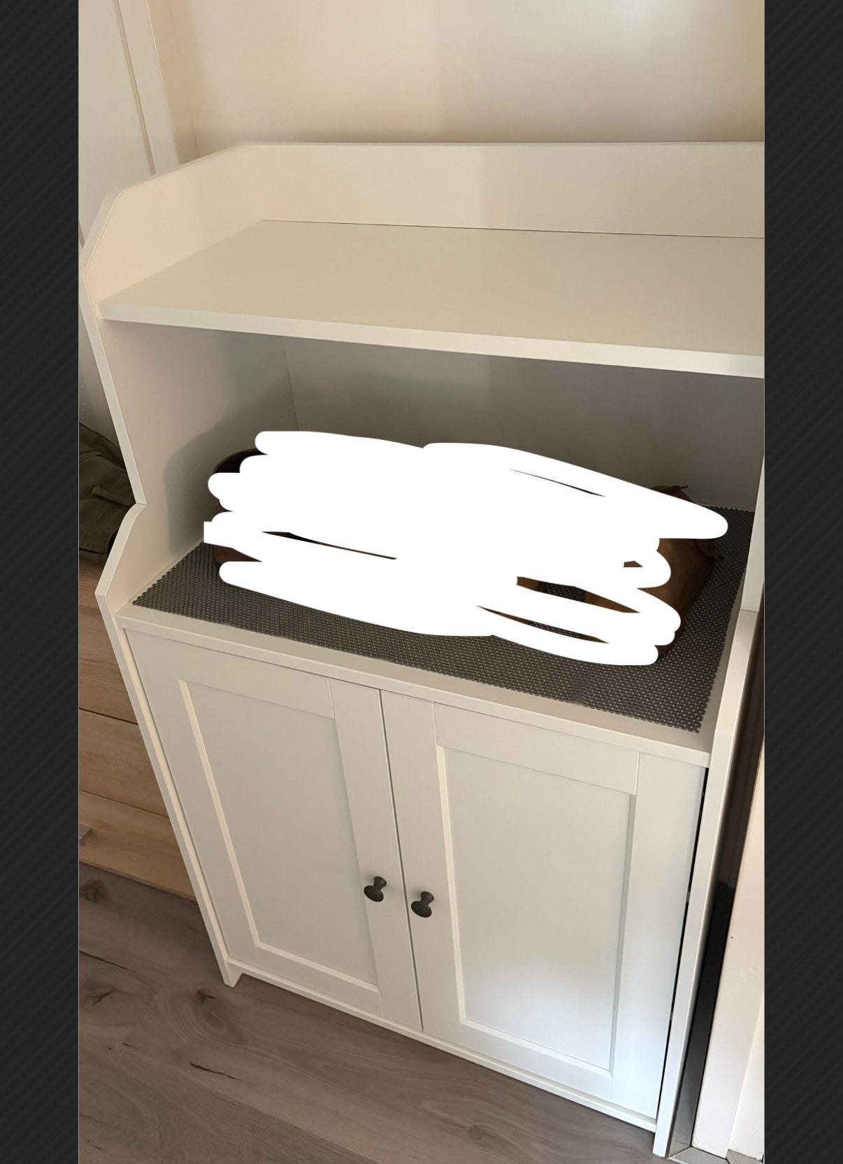 Ikea Kast wit met 2 deuren (20-7 of 21-7 ophalen voor 50€!), Ophalen, Gebruikt