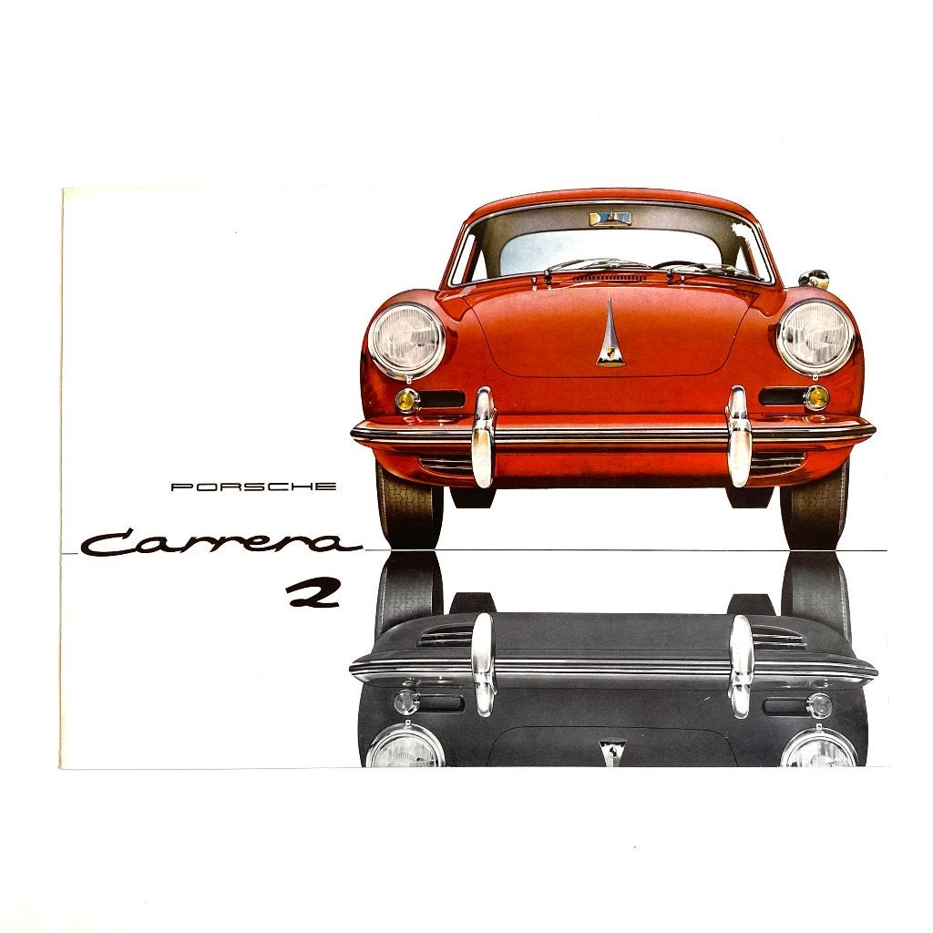 1963 Porsche 356 B Carrera 2 brochure., Verzenden, Gelezen, Porsche