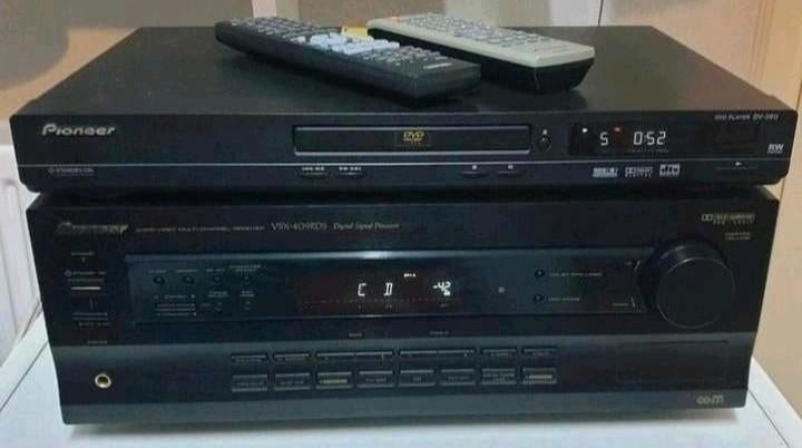Pioneer set receiver vsx-409rds + cd dvd speler dv-360, Ophalen of Verzenden, Cd-speler, Pioneer