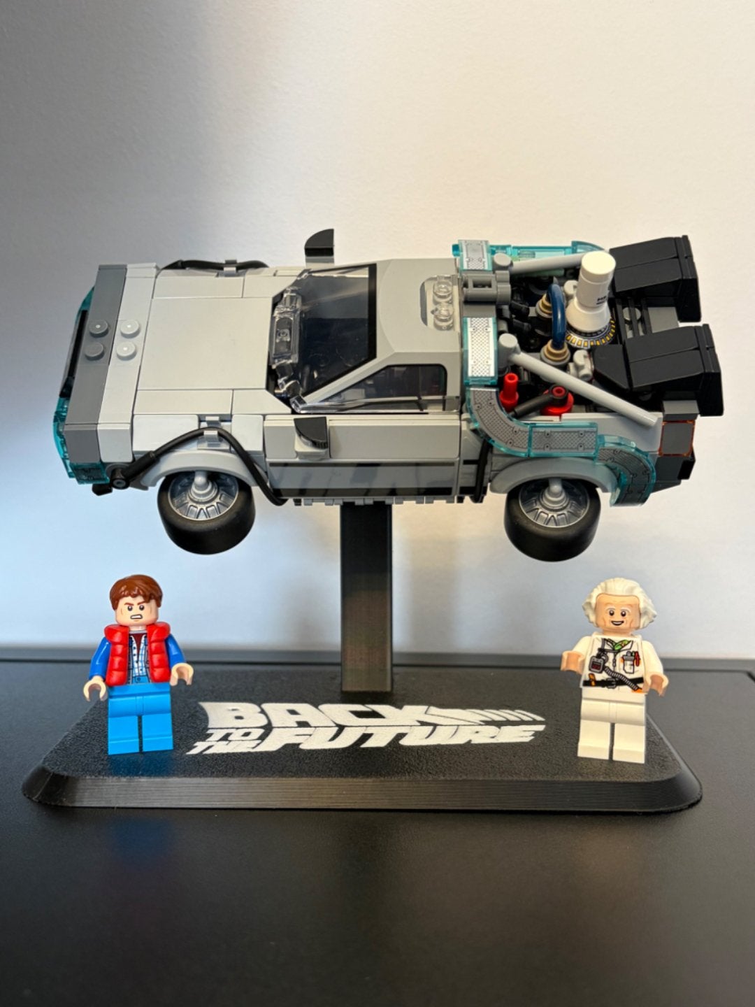 Display houder voor LEGO Speed Champions DeLorean 77256, Ophalen of Verzenden, Nieuw, Overige merken