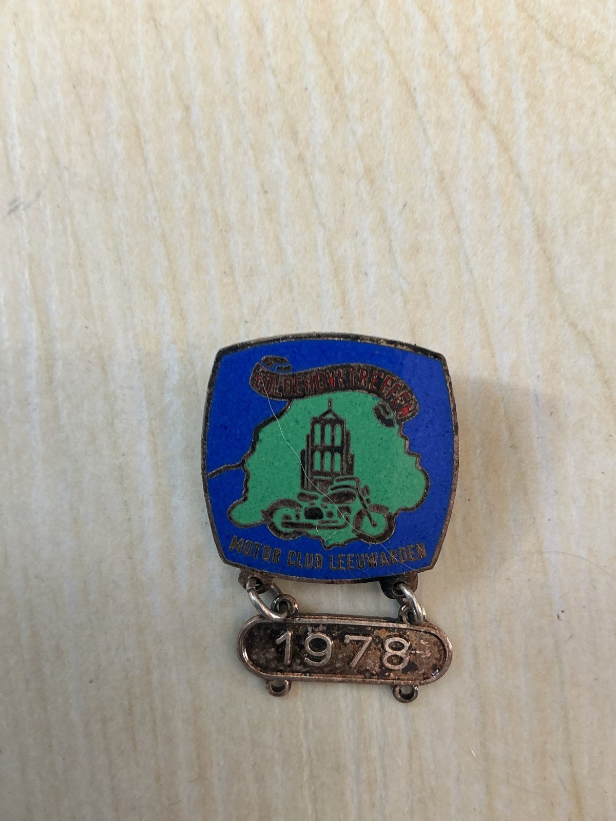 Vintage Motor Club Leeuwarden Speld 1978, Ophalen of Verzenden, Gebruikt, Gebruiksvoorwerp