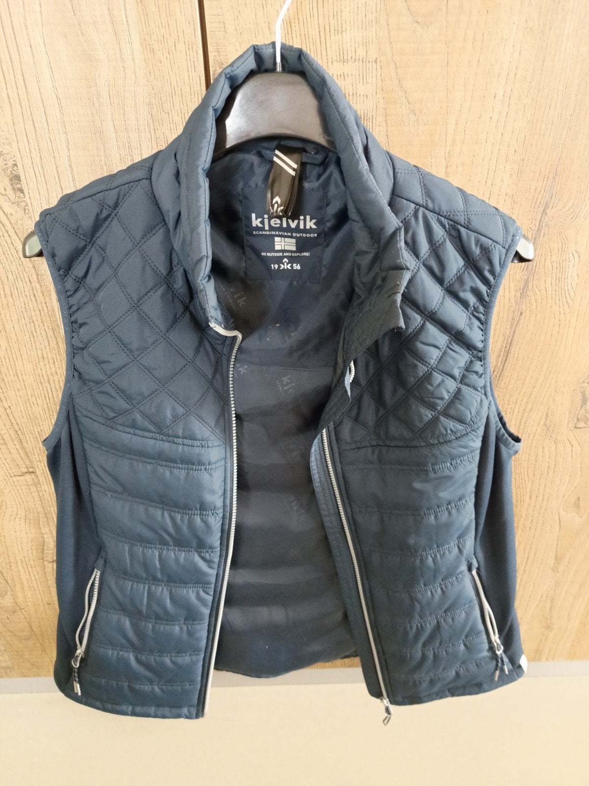 Kjelvik gewatteerde bodywarmer - Maat M, Maat 38/40 (M), Blauw, Ophalen of Verzenden, Zo goed als nieuw