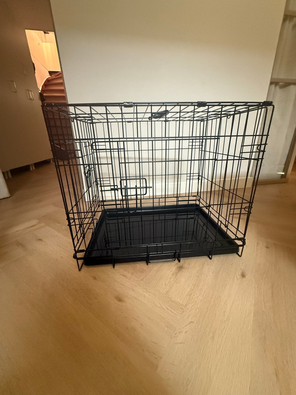 Adori puppybench / hondenbench 62x44x50 zwart, Ophalen, Zo goed als nieuw