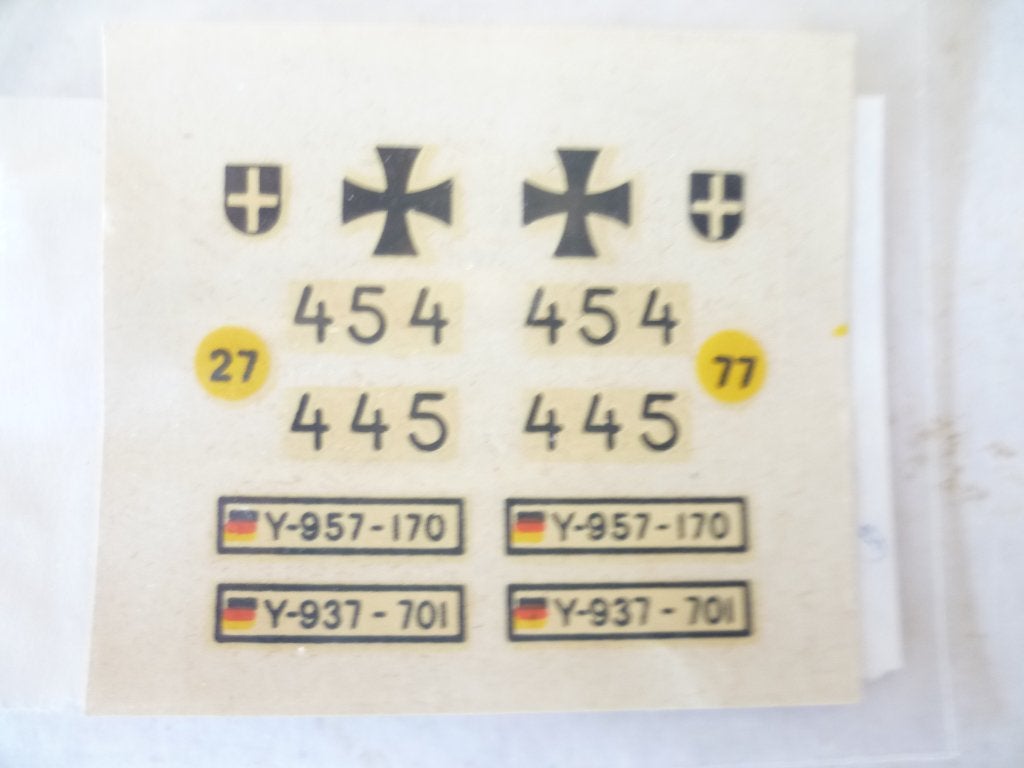 Dinky Toys 696/692 originele Transfers voor Leopard Tank, Ophalen of Verzenden, Landmacht, Duitsland, Overige typen
