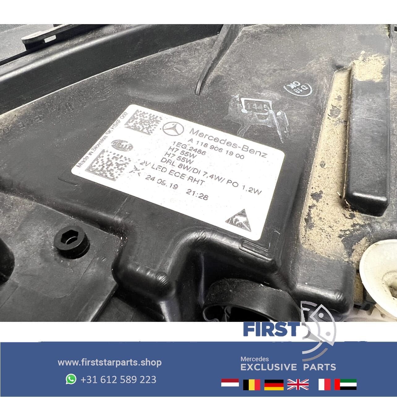 A1189061900 C118 W118 X118 CLA HALOGEEN KOPLAMP LINKS 2019-2, Gebruikt, -, Ophalen of Verzenden, -