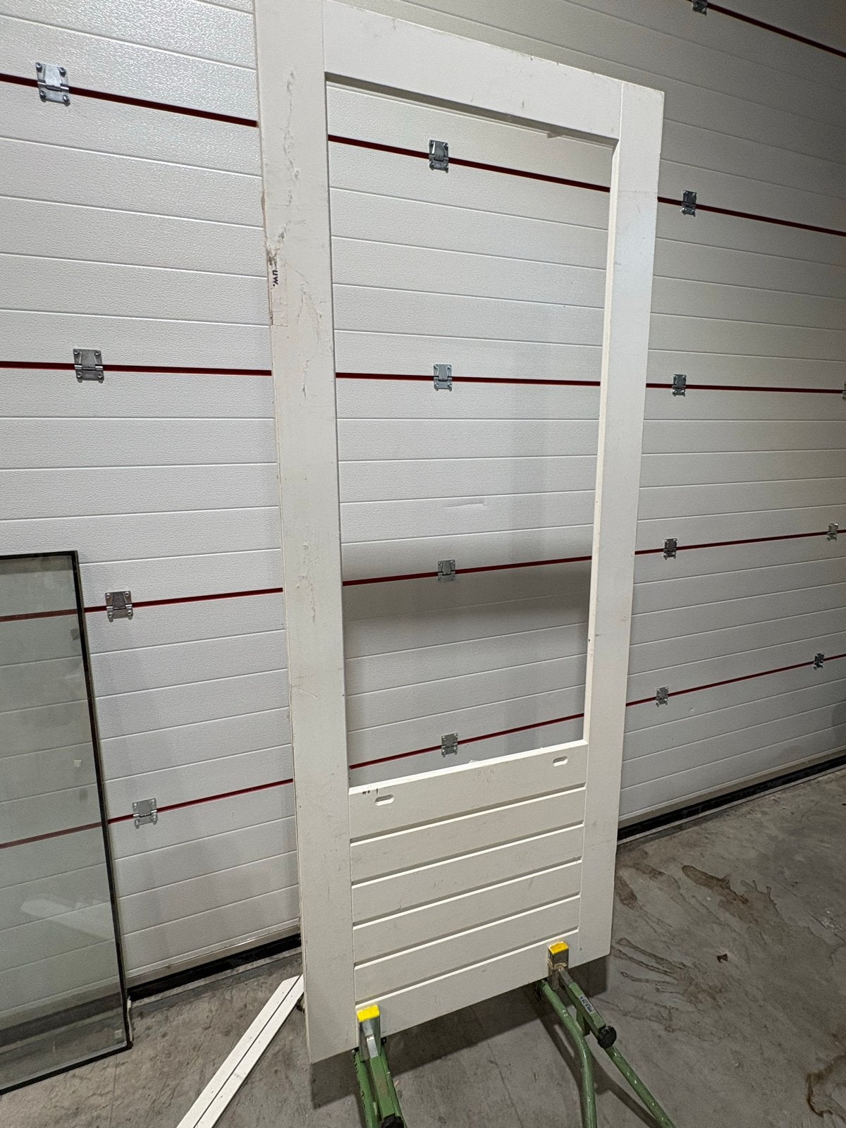 Buitendeur met HR++ glas en glaslatten 83x211,5 cm, Ophalen, Gebruikt, 80 tot 100 cm, 200 tot 215 cm