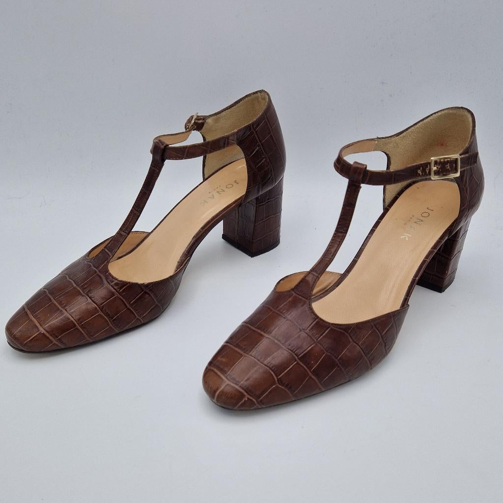 Jonak Paris pumps. Maat 40, Crocoprint/bruin., Kleding | Dames, Schoenen, Pumps, Bruin, Nijmegen, Jonak Paris