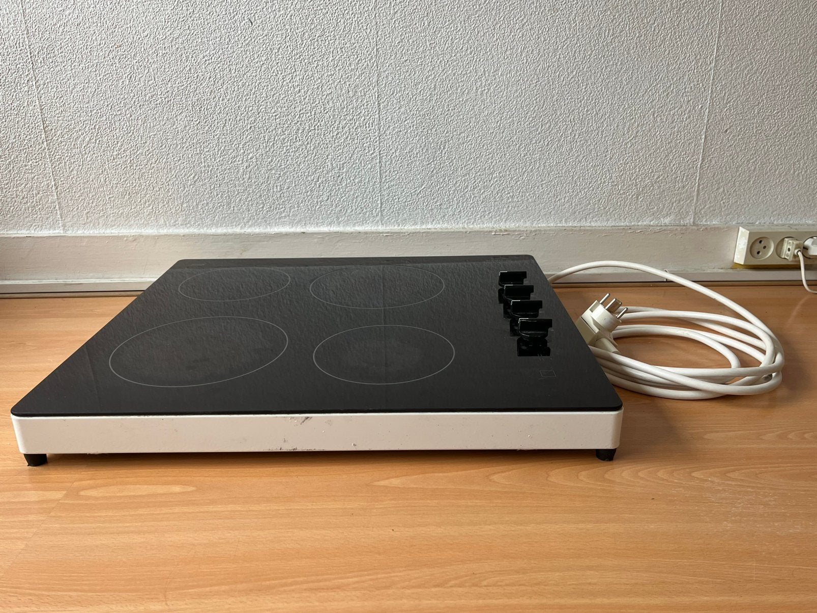 Vrijstaande Inductie Kookplaat met Perliex Stekker, Witgoed en Apparatuur, Kookplaten, Ophalen, Gebruikt, 4 kookzones, Inductie