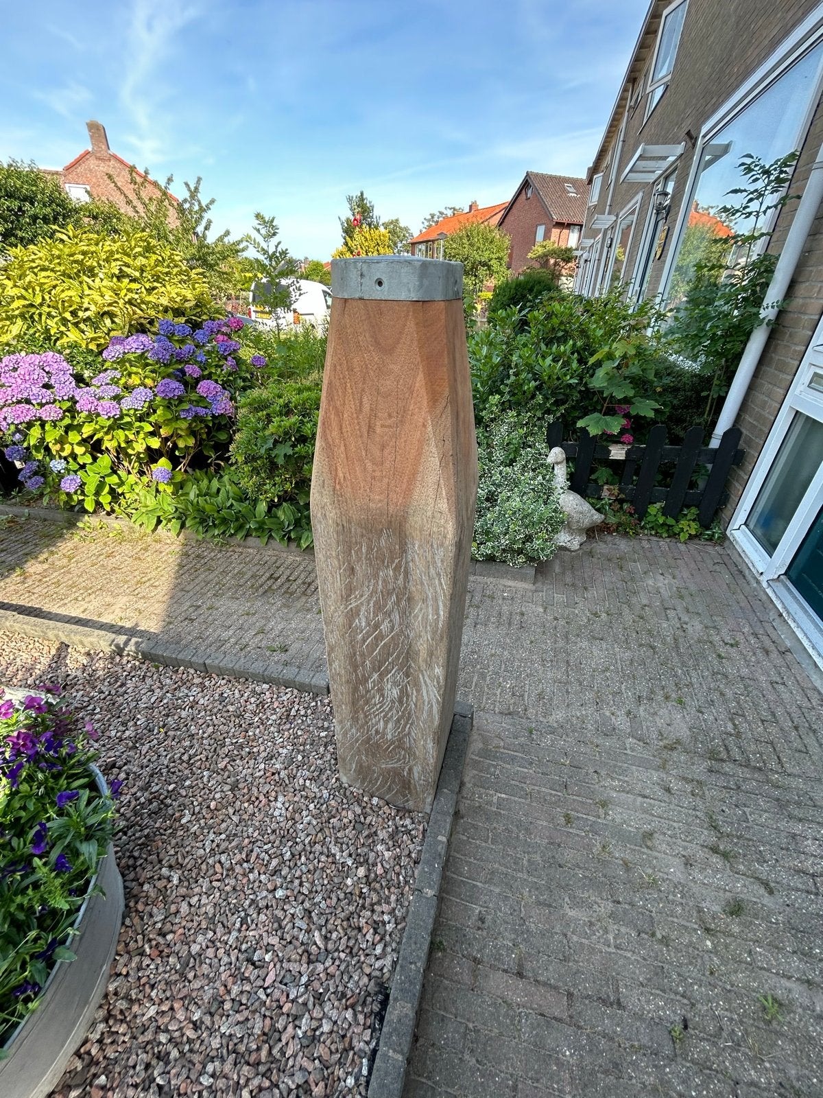Meerpaal, Ophalen of Verzenden, Gebruikt, Hout, Abstract beeld