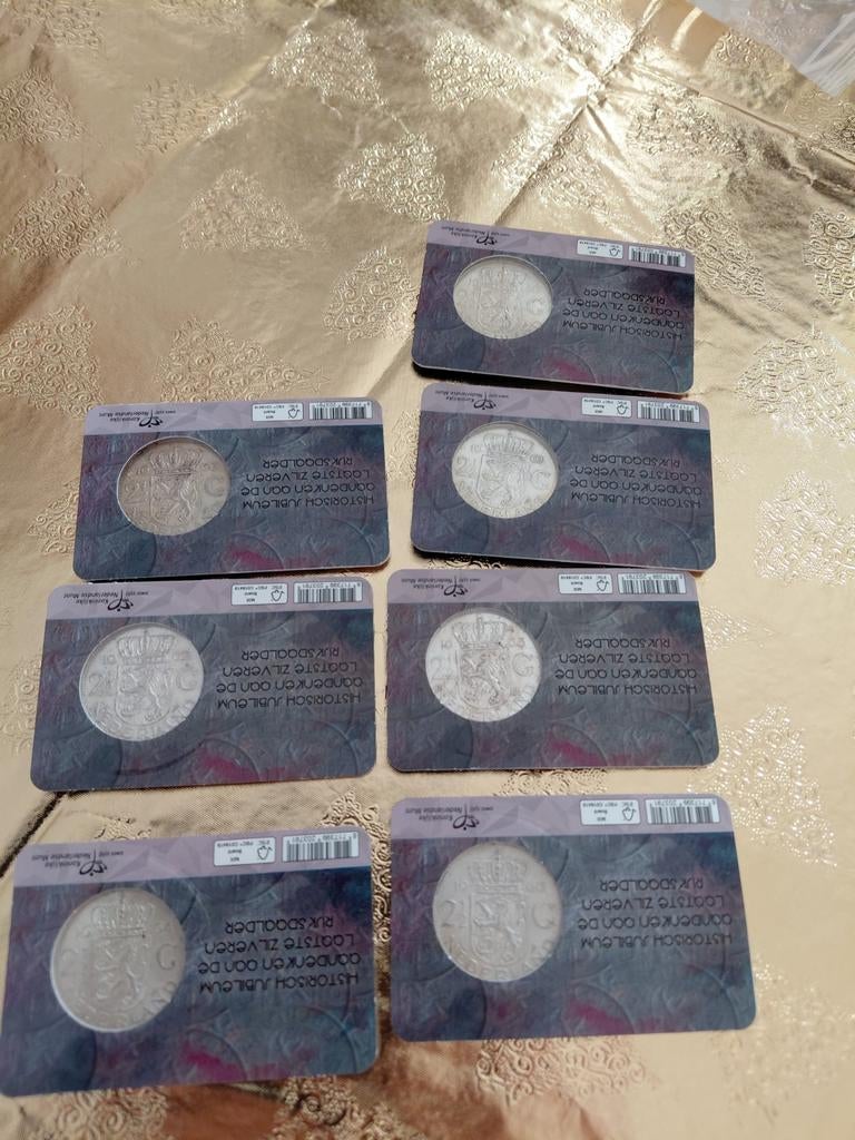 Complete set , de laatste zilveren rijksdaalder van ons land, Koningin Juliana, Setje, Zilver, Ophalen of Verzenden