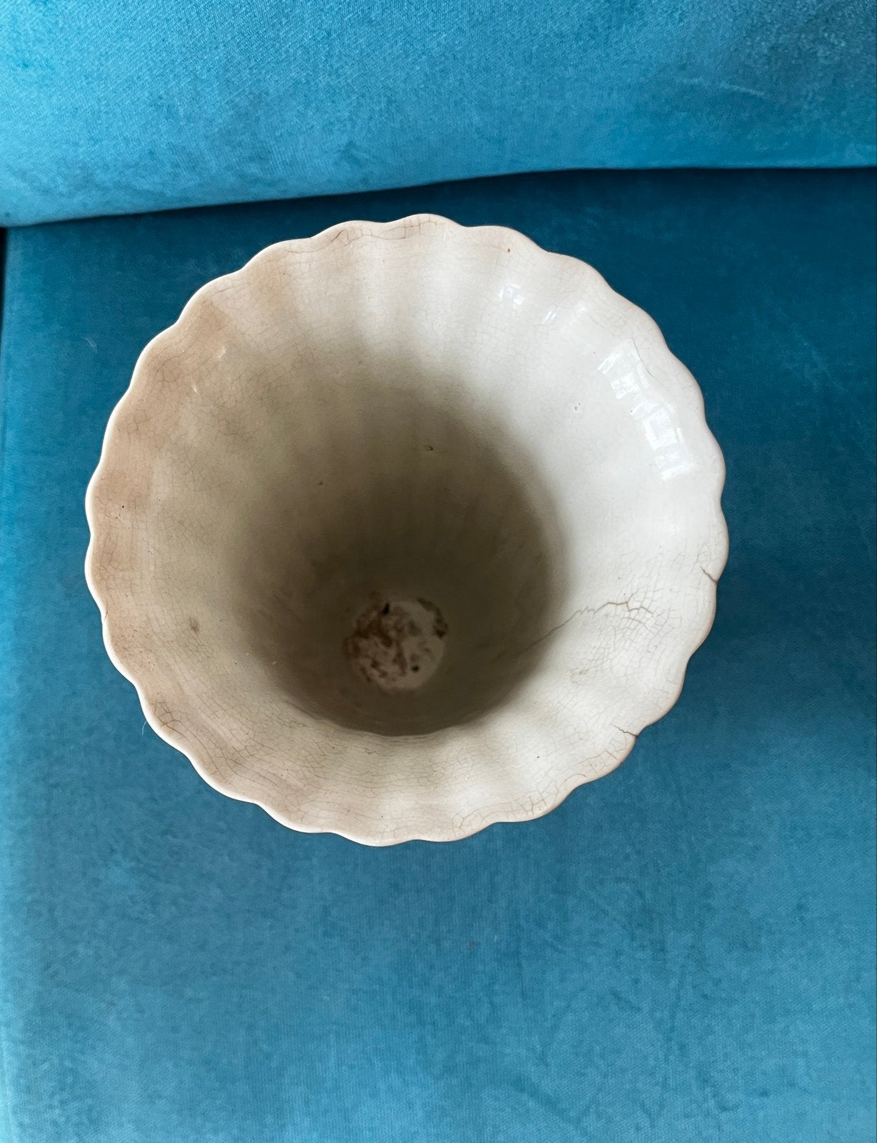 Antieke Delfts Blauwe Vaas - Handgeschilderd, Ophalen