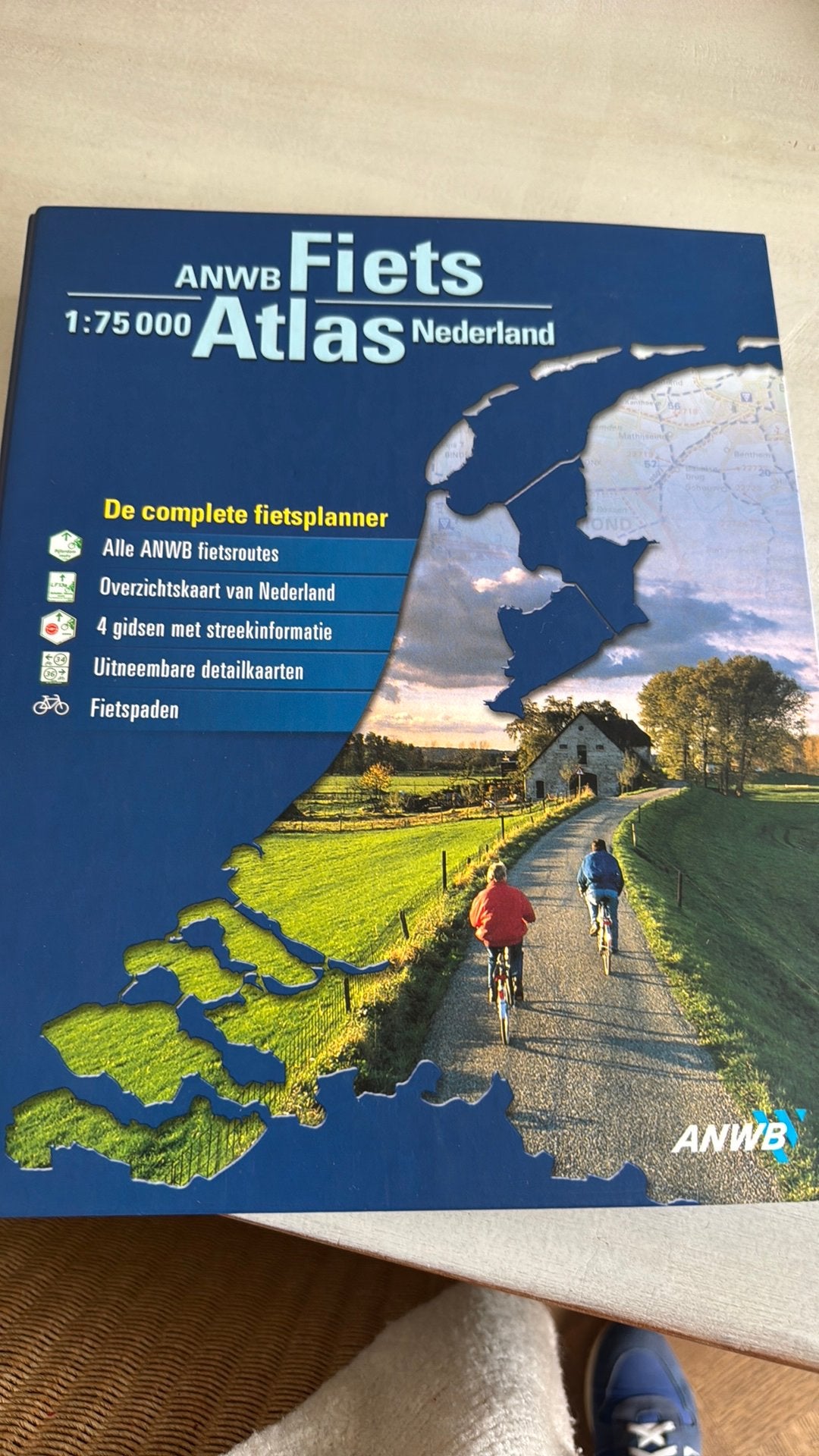 ANWB Fietsatlas Nederland 1:75.000 - Complete Fietsplanner, Ophalen, 2000 tot heden, Nederland, Landkaart