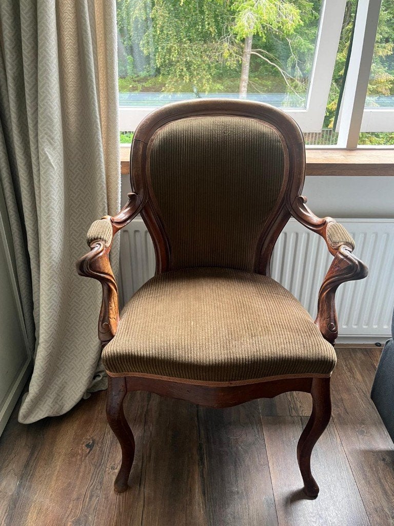 Antieke barok stoel / fauteuil, Ophalen