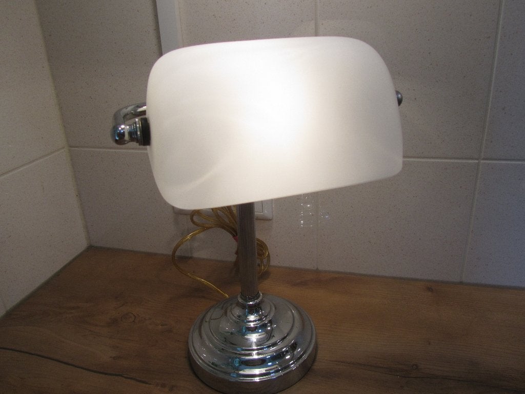 Bankierslamp notarislamp, Ophalen of Verzenden, Zo goed als nieuw, Bankierslamp