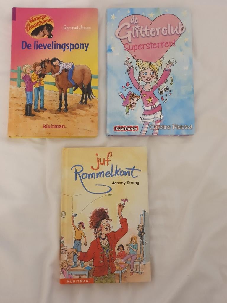 3 leuke meidenboeken: pony's, glitter en juf Rommelkont, Boeken, Ophalen of Verzenden, Gelezen, Fictie algemeen