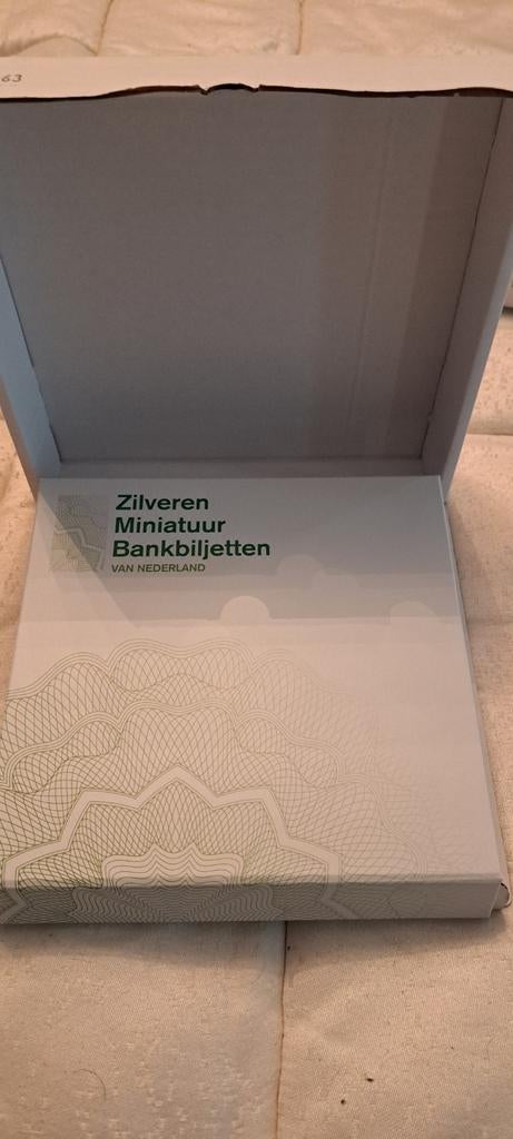 Zilveren miniatuur bankbiljetten, Ophalen of Verzenden, Vóór koninkrijk