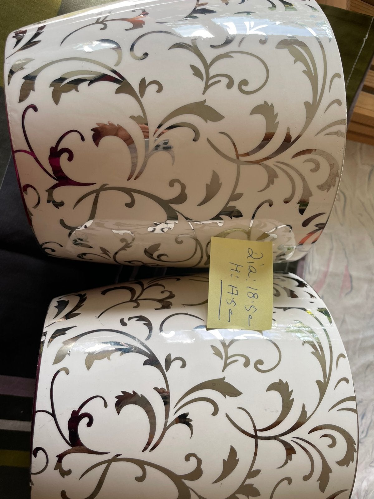 2 x prachtige kleur bloemen potten. In perfect staat, Tuin en Terras, Steen, Gebruikt, Minder dan 30 cm, Rond