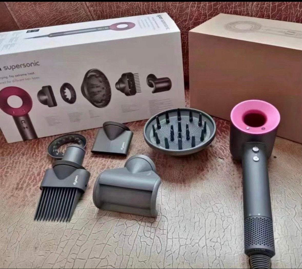 Dyson Supersonic Föhn met Opzetstukken - Zo goed als nieuw, Ophalen of Verzenden, Zo goed als nieuw, Haarverzorging