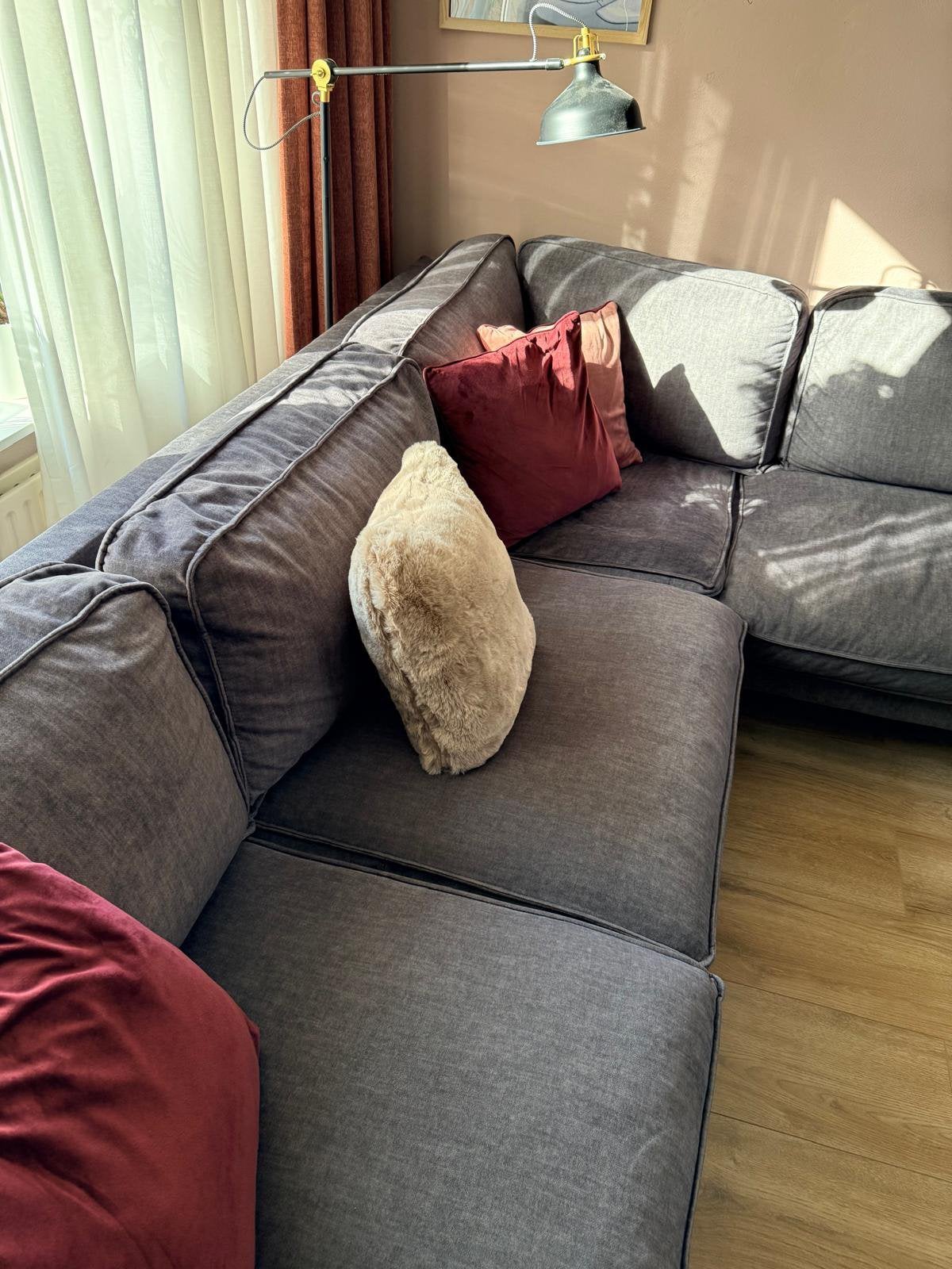 Hoekbank met losse fauteuil, Huis en Inrichting, Ophalen, Zo goed als nieuw