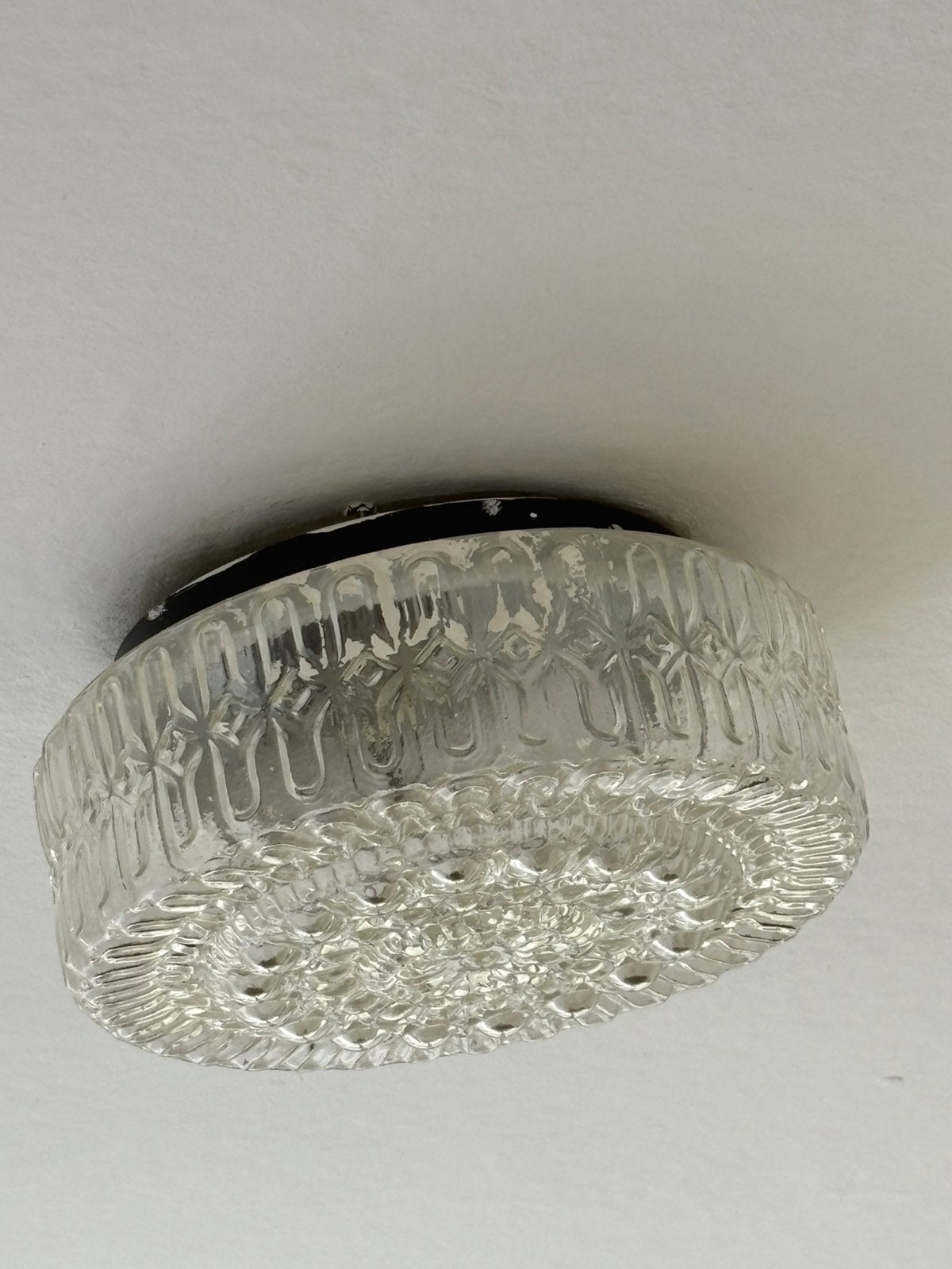 Plafondlamp Glas, Ophalen, Zo goed als nieuw, Glas