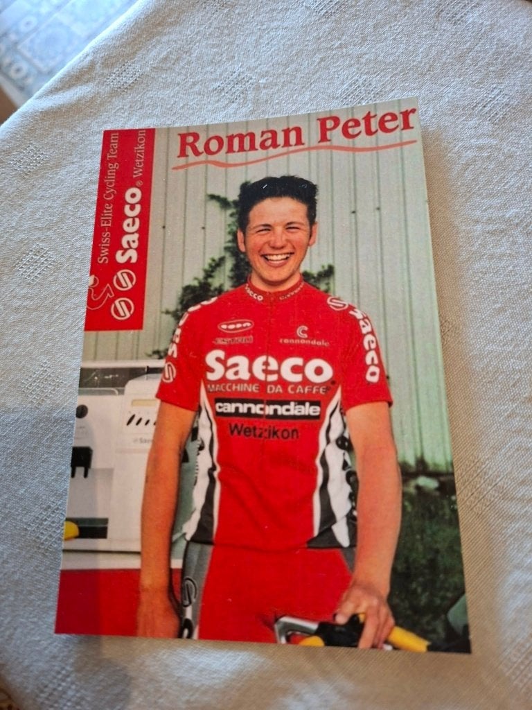 Foto (Repro) Roman Peter / Saeco-Cannondale-Wetzikon, Verzenden, Zo goed als nieuw, Buitenlandse clubs, Poster, Plaatje of Sticker