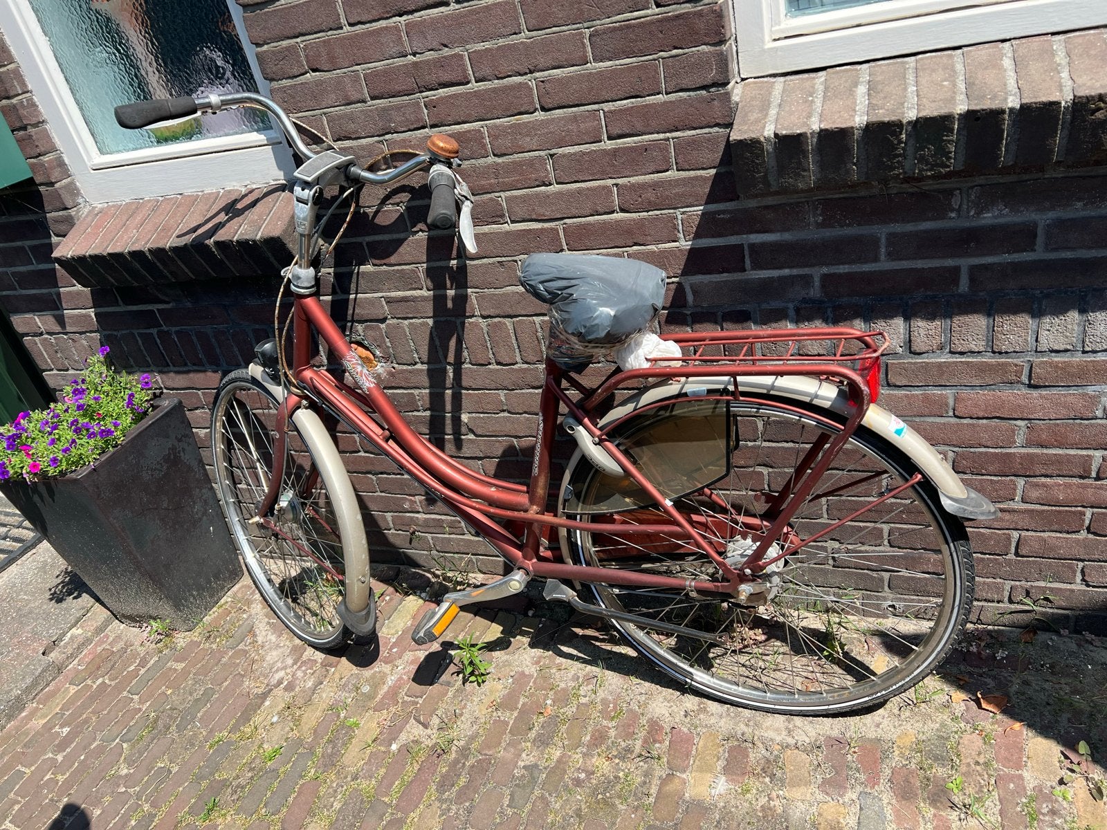 Omafiets - Klassieke Damesfiets opknapper, Fietsen en Brommers, Terugtraprem, Ophalen, Overige merken, 53 tot 56 cm