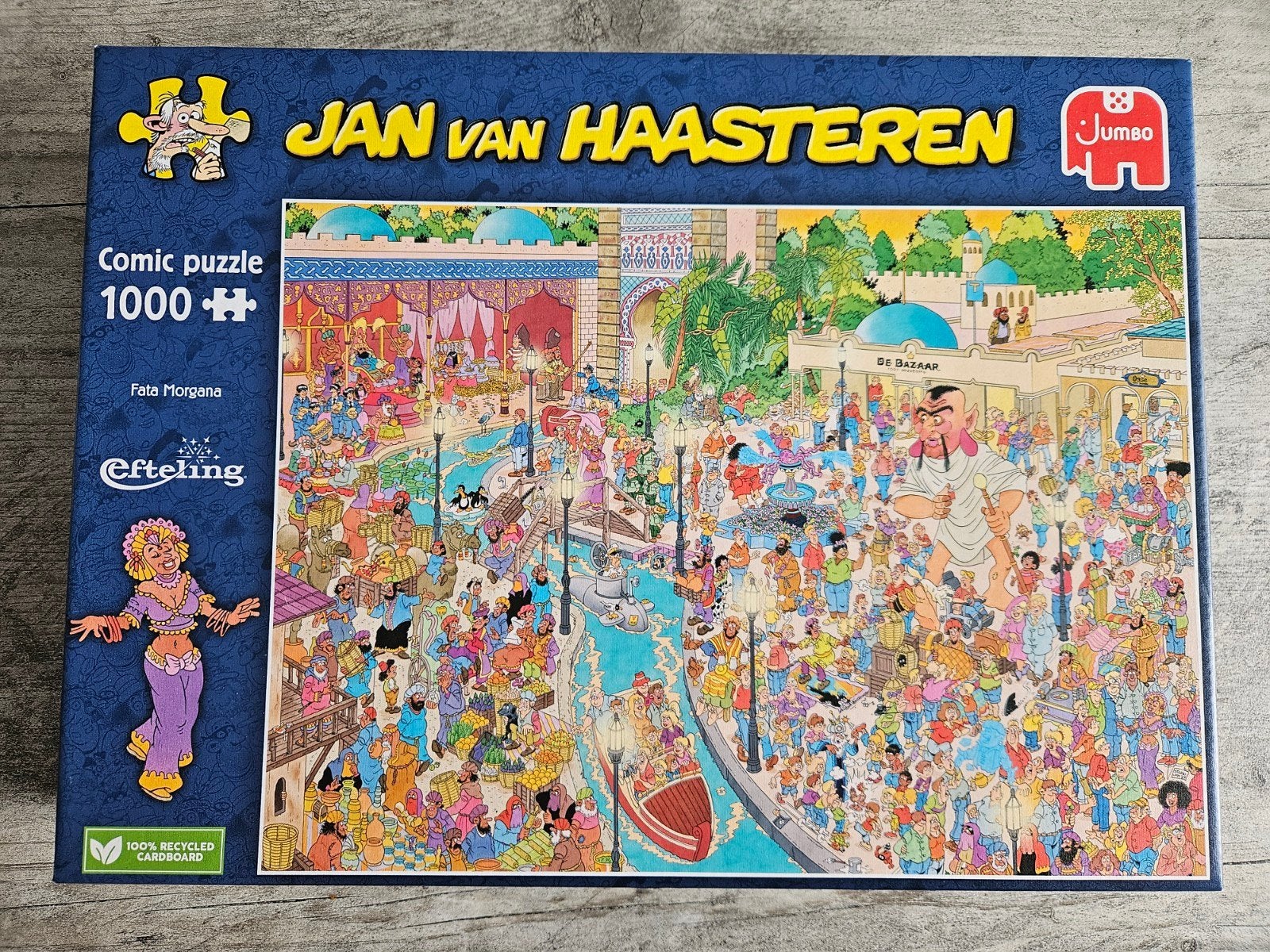 Jan van Haasteren Fata Morgana Efteling 1000 stukjes, Ophalen of Verzenden, 500 t/m 1500 stukjes, Zo goed als nieuw, Legpuzzel