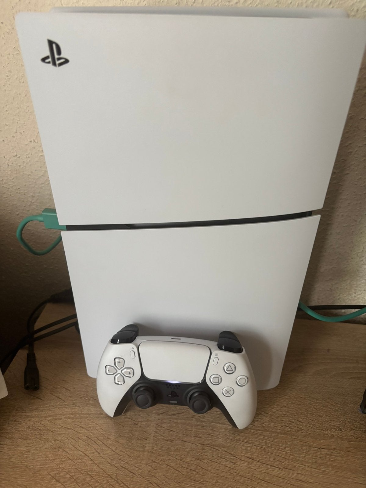 PS5 Digital Slim + Controller & Kabels, Spelcomputers en Games, Spelcomputers | Sony PlayStation 5, Ophalen, Zo goed als nieuw