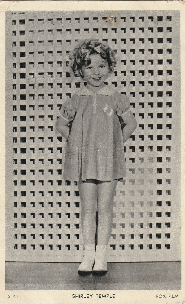 FILMSTER SHIRLEY TEMPLE UIT 1937 ZEER MOOIE OUDE KAART KO476, Ophalen of Verzenden, 1920 tot 1940, Gelopen, Sterren en Beroemdheden