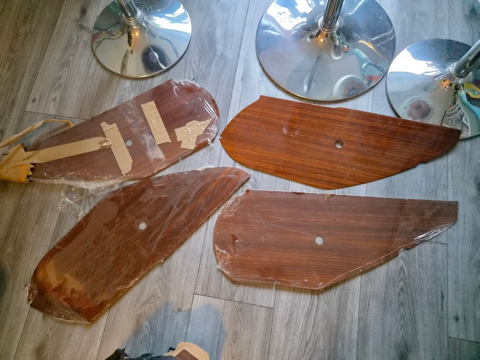 W126 Zebrano hout deurpanelen  inleg, Ophalen of Verzenden, Nieuw