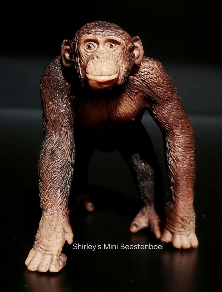 schleich chimpansee, Verzamelen, Dierenverzamelingen, Gebruikt, Beeldje of Figuurtje, Wild dier, Ophalen of Verzenden