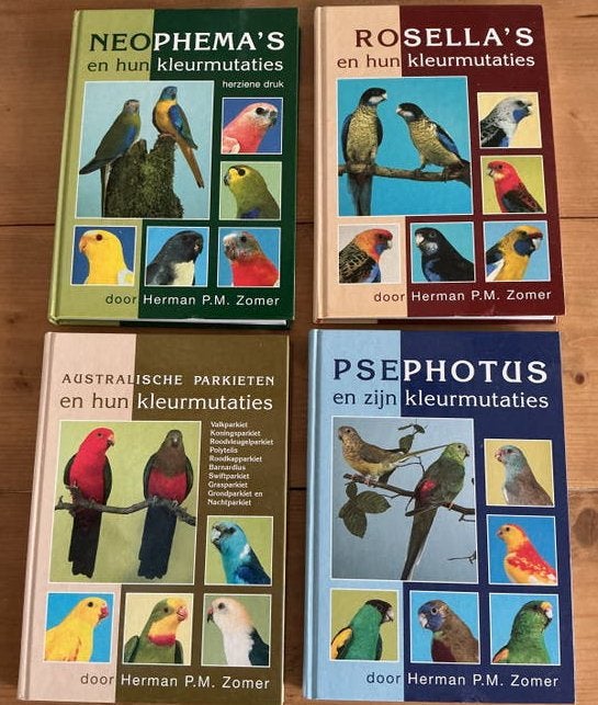 parkieten en hun kleurmutaties - Herman P.M. Z, Ophalen of Verzenden, Zo goed als nieuw, Vogels