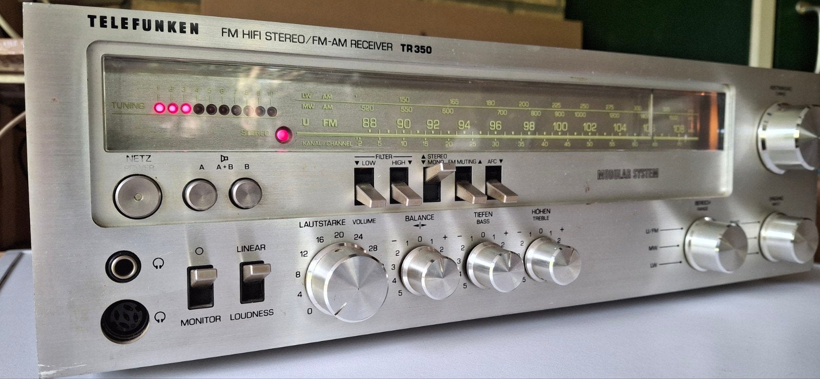 Telefunken TR 350 Receiver - Vintage Stereo Versterker, Audio, Tv en Foto, Gebruikt, Ophalen, Overige merken, Minder dan 60 watt
