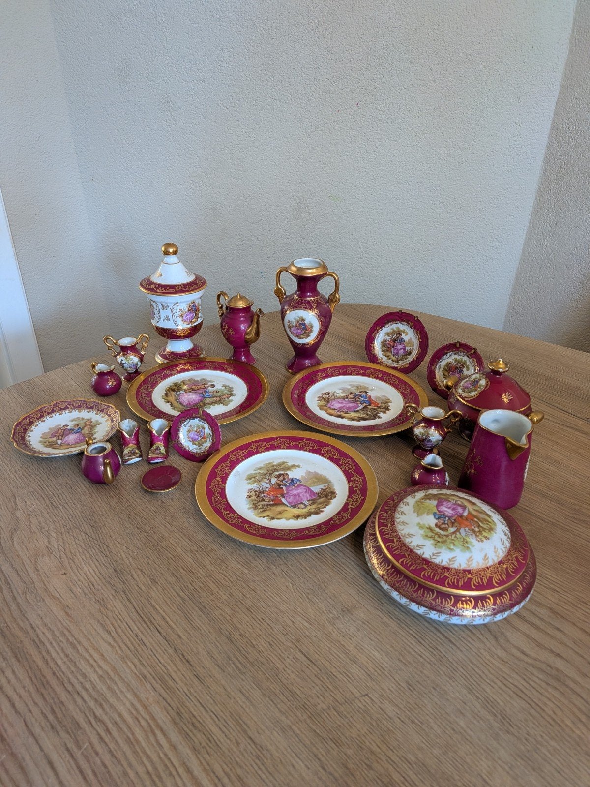 18-delige set vintage Limoges porselein (Fragonard) 
Pracht, Antiek en Kunst, Ophalen