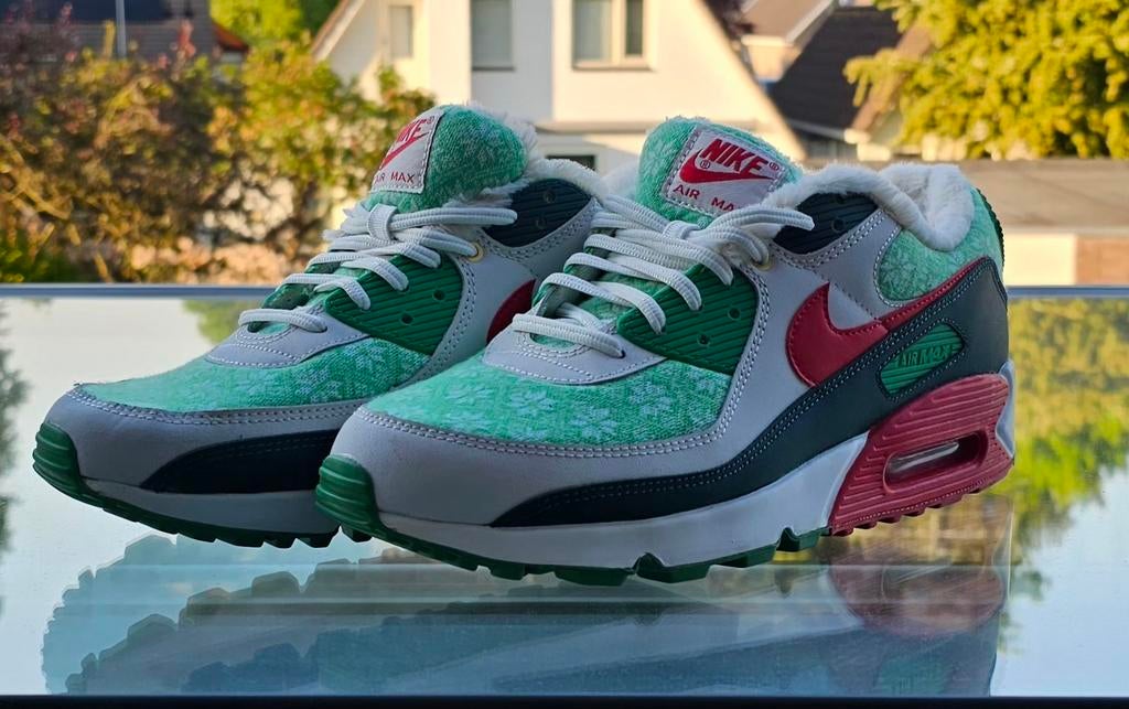 Nike Air Max 90 Kerst Special Edition, Nike, Ophalen of Verzenden, Groen, Sneakers of Gympen