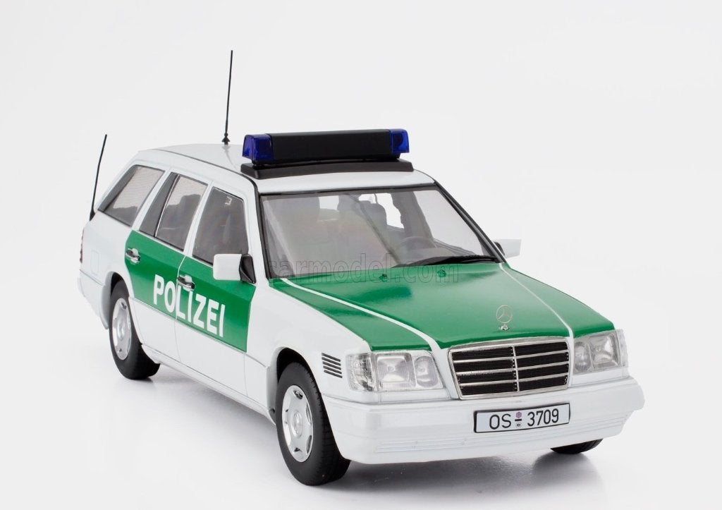 1:18 Mercedes E-class T-model German police 1995, Hobby en Vrije tijd, Modelauto's | 1:18, Ophalen of Verzenden, Zo goed als nieuw